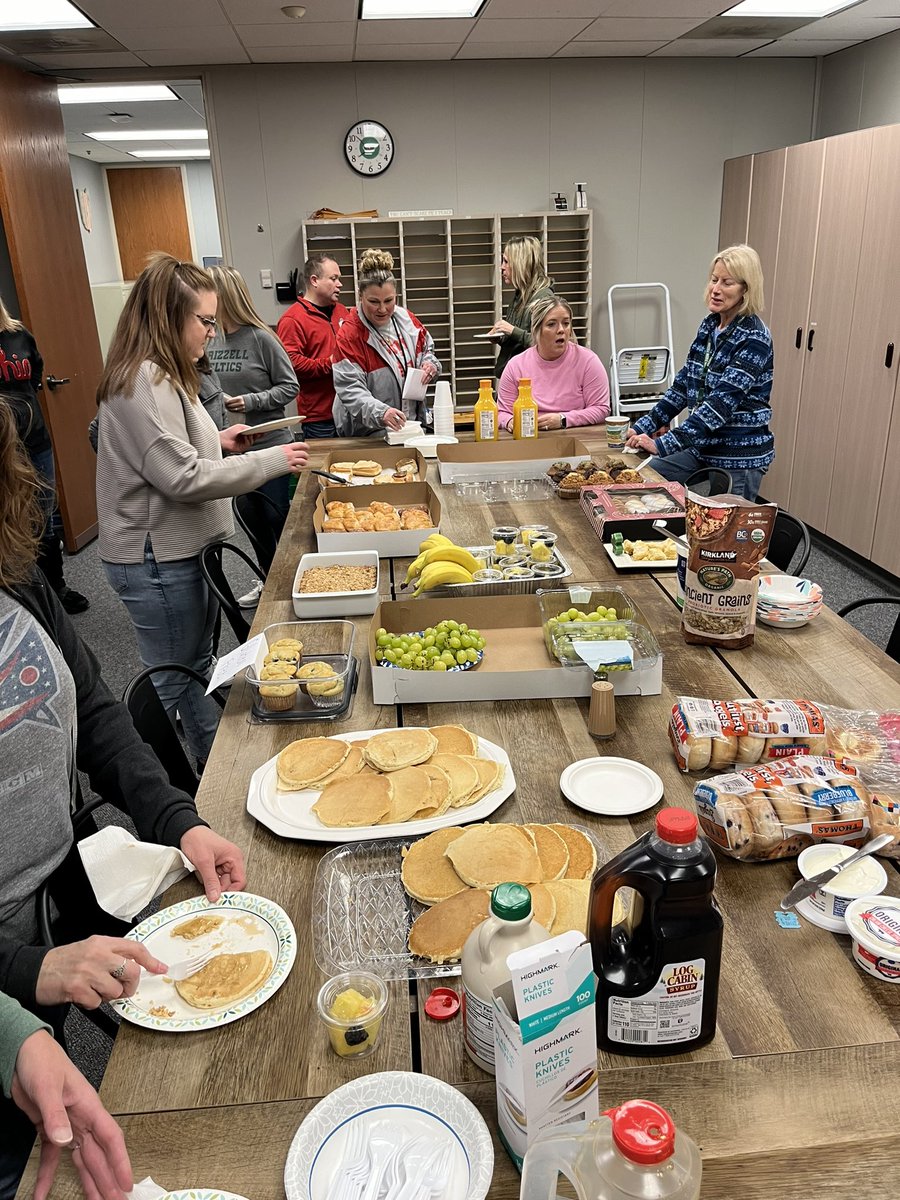 Monthly staff breakfast was a hit today with <a href="/wilkinsaw/">Andrew Wilkinson</a> flipping flapjacks starting at 7 am! It was a great way to end the week and kick off the beginning of March!