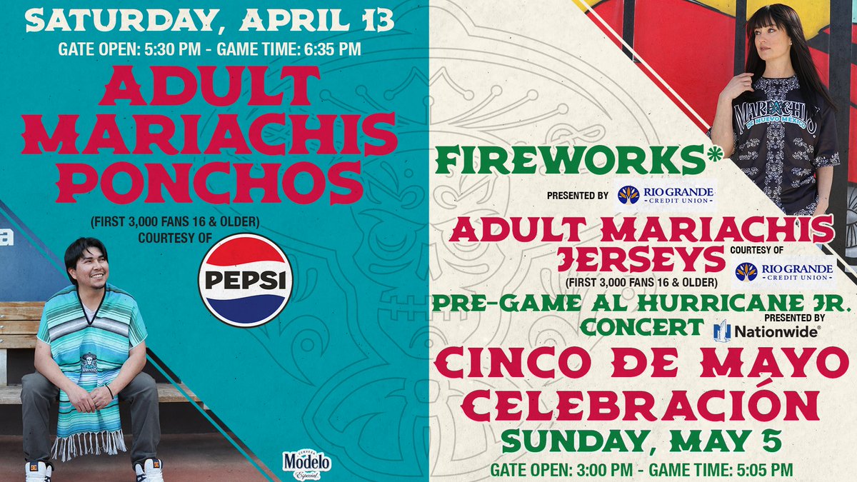 ABQTopes's tweet photo. Have you seen what is in store for our Mariachis de Nuevo México games? You can secure your seats to all six games with the Mariachis 6-Pack.

These are games you won't want to miss! 🎉

Learn More: https://t.co/LFJsShqzOl. https://t.co/8DBGuTqn38