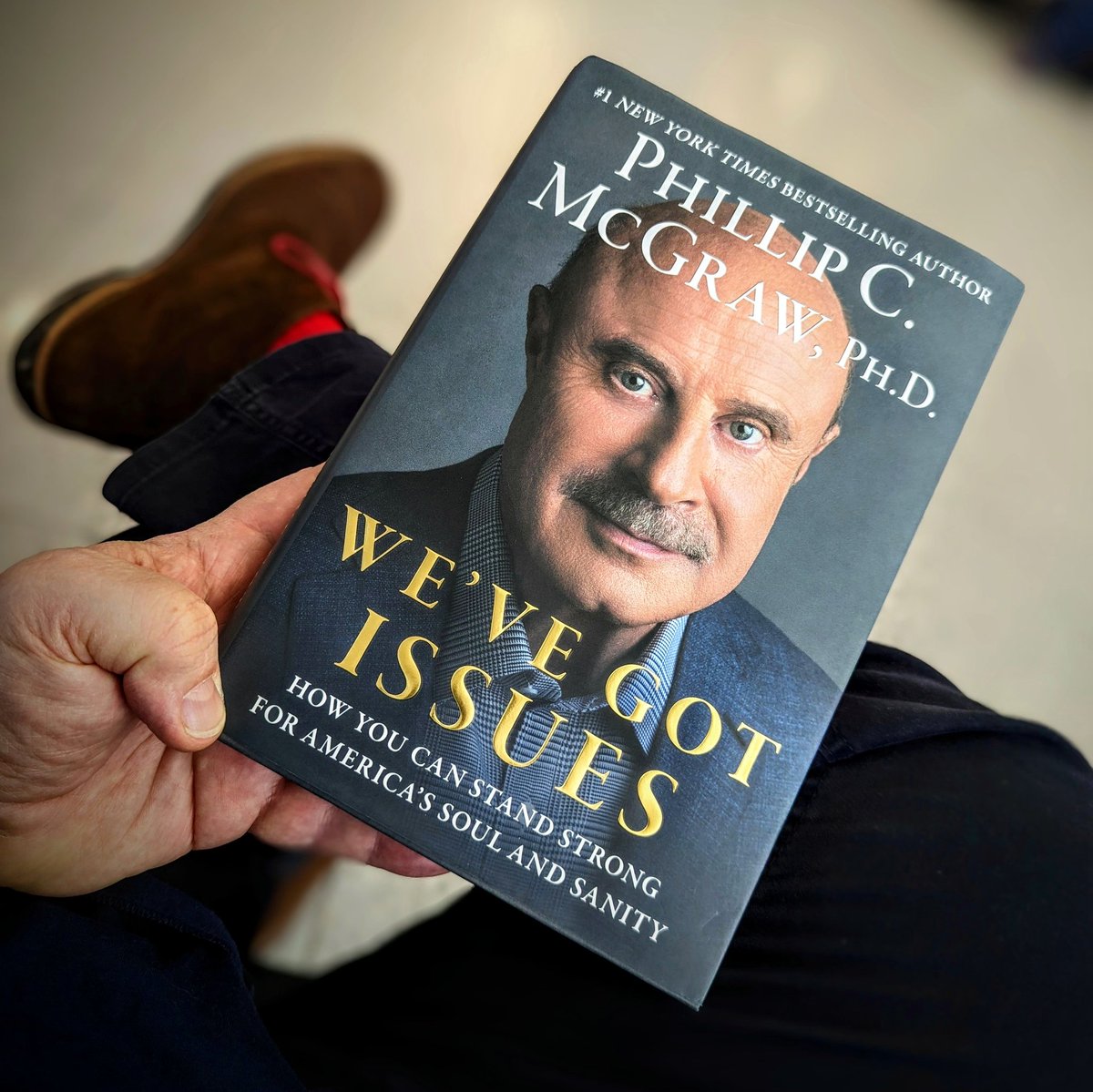 Just picked up my friend's book at the airport for the journey home! Looking forward to the read, @DrPhil