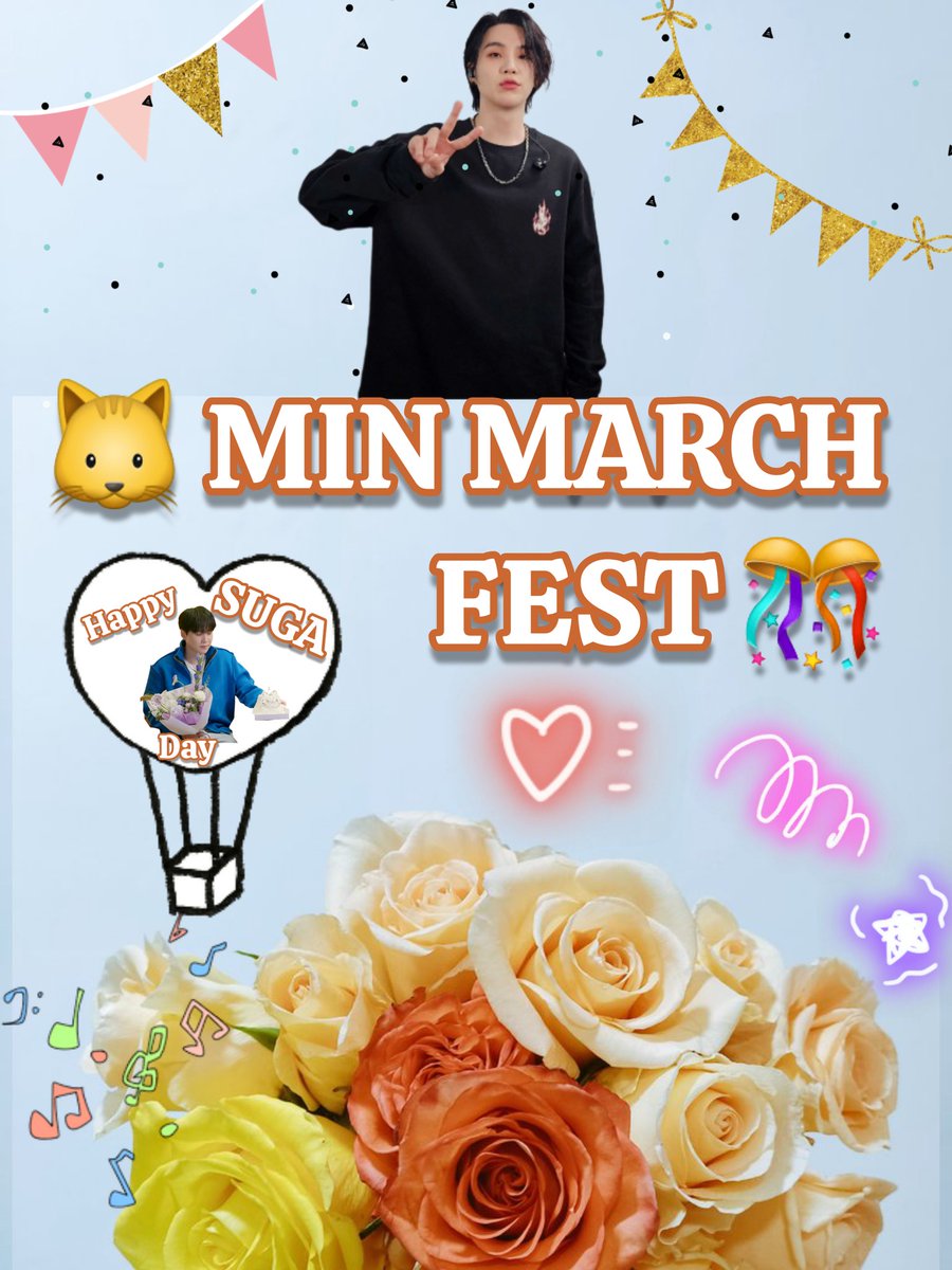 SupportMinKG93's tweet photo. π±MIN MARCH FEST π
Hello, we present to you this project where there will be a transmission party, dynamic photo gallery, interviews, letters and many more. Join us.
#HappyMinMarch
WELCOME MIN MARCH
HAPPY YOONGI MONTH
#γ·γ₯γ¬ #SUGA #BTSSUGA #λ°©νμλ
λ¨μκ° #μκ° #AgustD https://t.co/Es5VwHAmIC