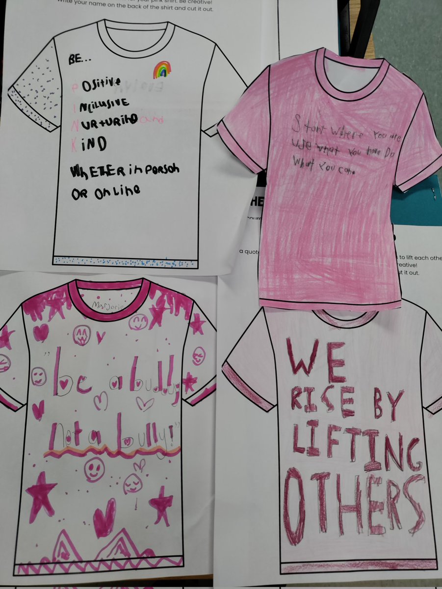 mralexng's tweet photo. Grade 4 practiced sharing words of kindness for pink shirt day. Let's spread the message to lift each other up! Thanks to @SKentsclassroom and @MBlaisclassroom for the inspiration! https://t.co/en4l9U0die