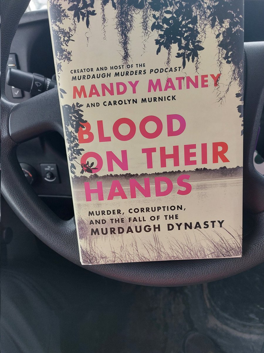 25 minutes until my students are out from the second school I pick up at, so what do you do in the school bus in the meantime? Read #BloodontheirHands by @MandyMatney of course!