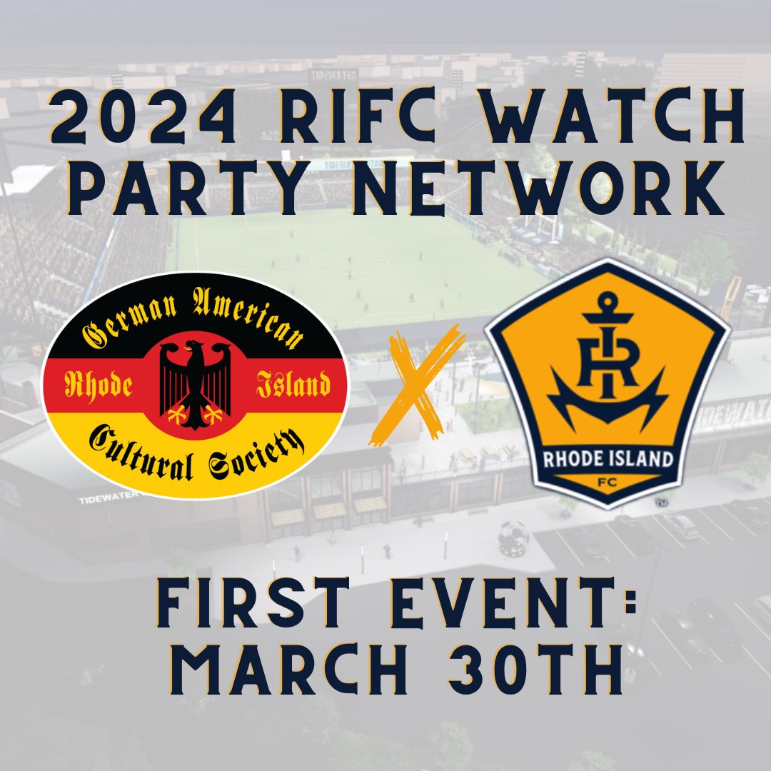 We’re excited to announce that we’ll be a part of @RhodeIslandFC’s official watch party network for their inaugural 2024 season! Our first event will be on 3/30, more details to come soon. #WickedGoodSoccer