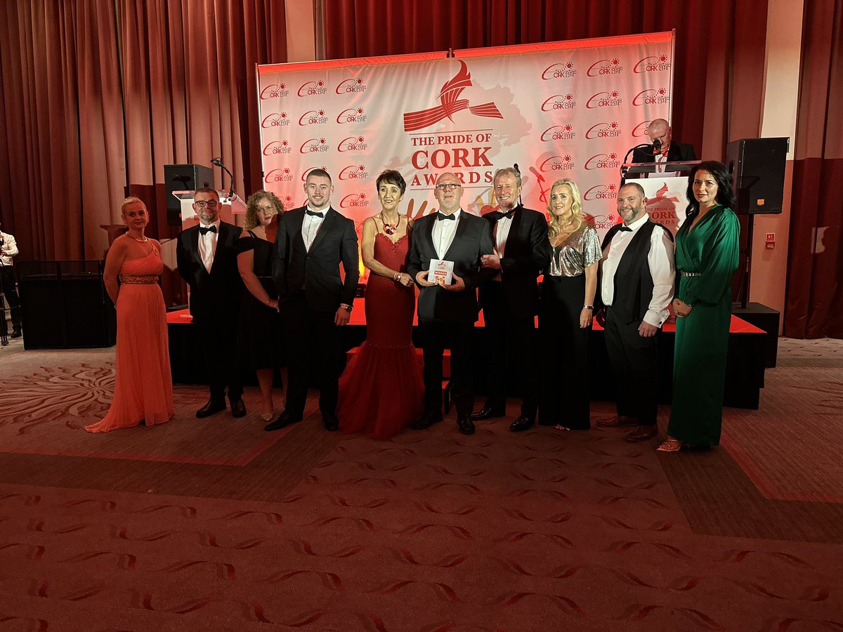 Huge congrats to the @themidletonhub on their #PrideOfCork award at the Radisson tonight. Well done all.