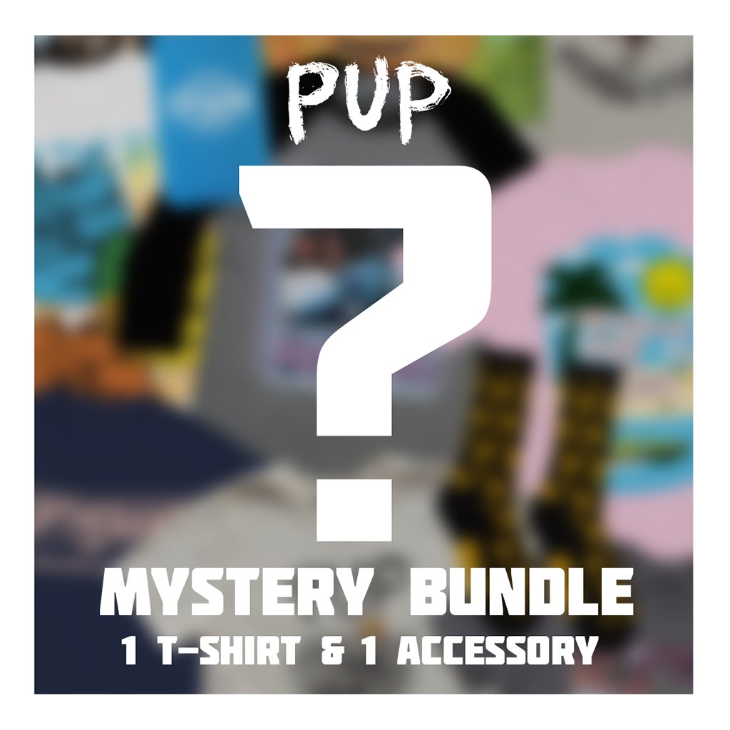 WANNA BUY SOME JUNK?! Buy a mystery t-shirt and we'll throw in another piece of crap we've got layin around. I went to school for marketing it's really paying off 💪. Got a few zines left so we'll throw those in with the first bunch of orders. THANKS. found.ee/pup-webstore