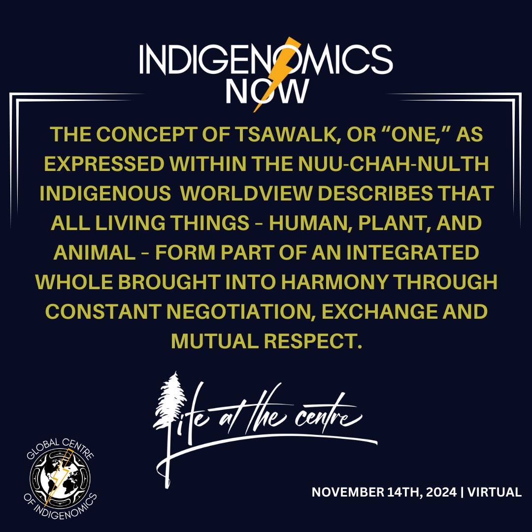 Indigenomics NOW serves as a powerful platform to translate this philosophy into action. November 14th ,2024. Registration opens soon.

Stay informed about our latest advancements, Subscribe:
tr.ee/QBkuLfadVq

#Indigenomics #Indigenousworldview #Indigenouseconomy