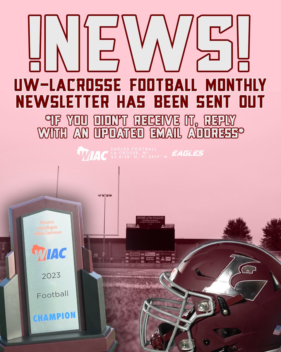 Our March Newsletter has been sent out! Link to join below. 🦅🏈 frontrush.com/FR_Web_App/Pla… #TheExperience #d3fb