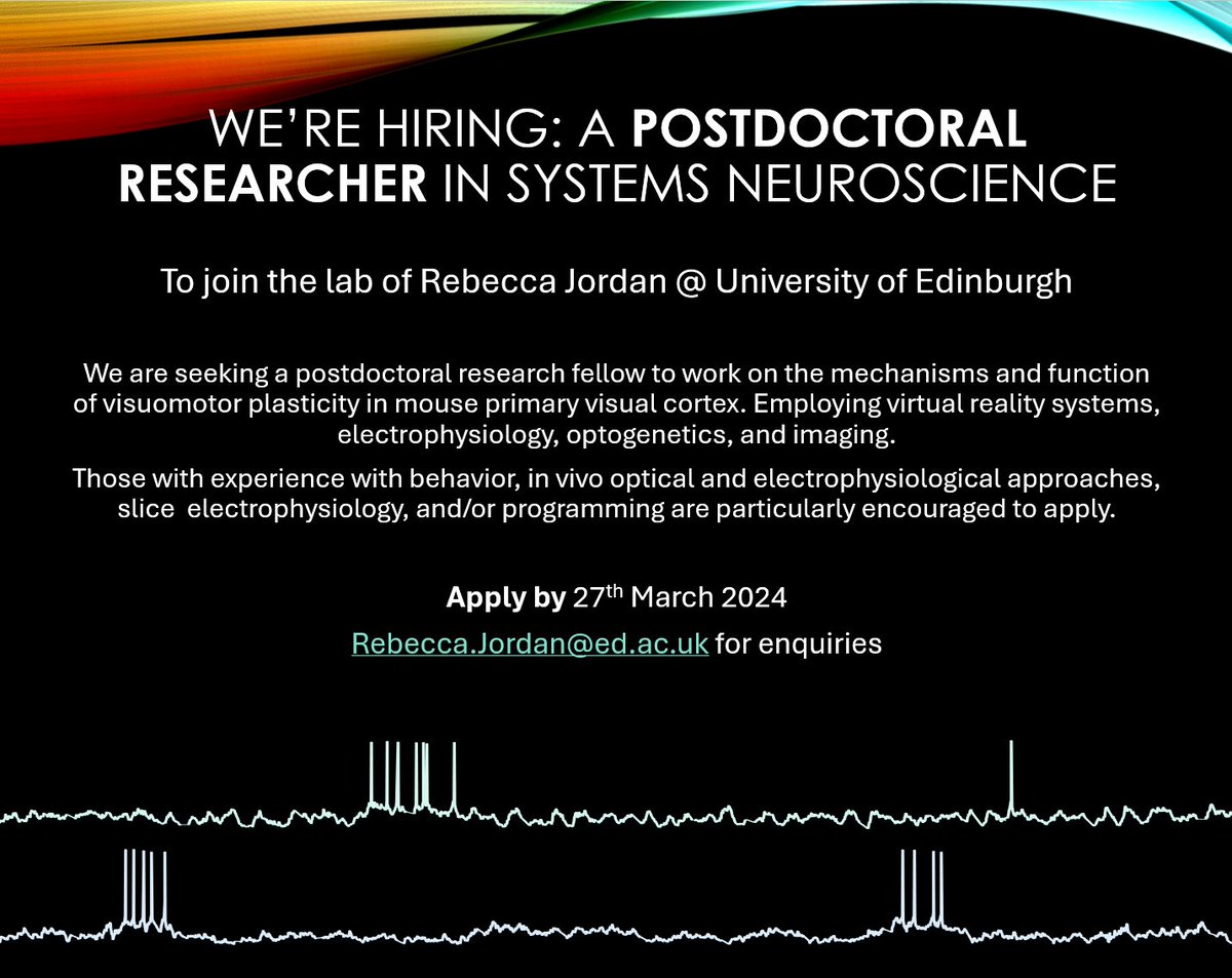 Come and join our lab at the University of Edinburgh! Link to the job posting in the comments below.