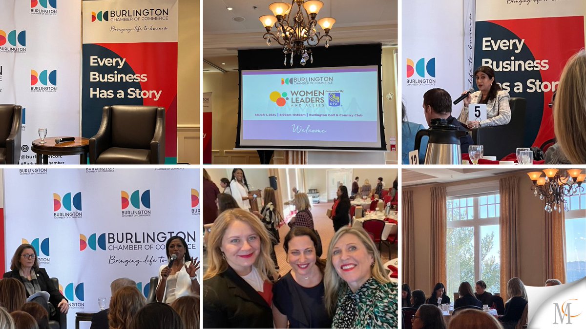 MCA celebrates International Women’s month at the Burlington Chamber of Commerce’s Women in Business event with friends in the community. We need at least a month to celebrate the amazing accomplishments of women! #womenleadersandallies #BurlingtonCofC #EmbraceEquity #IWD2024