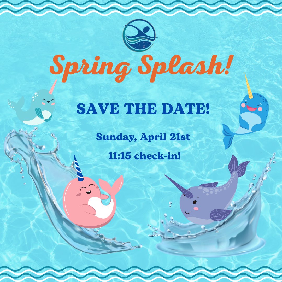 nashswimacademy's tweet image. 🫧Mark your calendars! 🫧

Our Spring Splash Instructional Meet will be on Sunday, April 21st 

Check in will be at 11:15, warm-ups at 11:30, and we will conclude the meet by 1pm. 

 #swim #justkeepswimming #swimprogram #competitiveswimming #swimmeet #springsplash