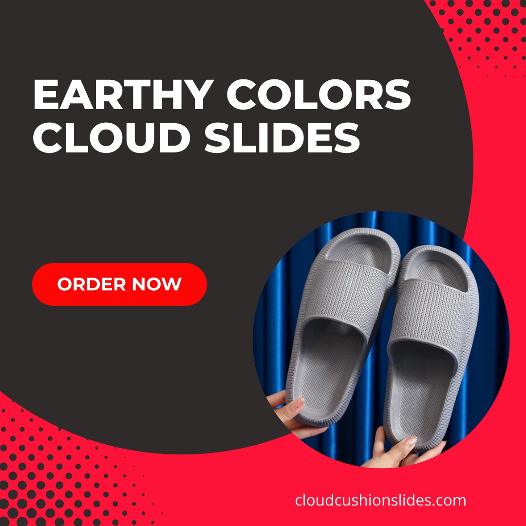 Step into comfort and style with our Earthy Colors Cloud Slides from Cloud Cushion Slides! 🌿🌼 Embrace the natural beauty of earthy tones with these luxurious slides, crafted for ultimate relaxation. 
Shop Now: cloudcushionslides.com/products/earth…
#cloudcushionslides #earthycolors