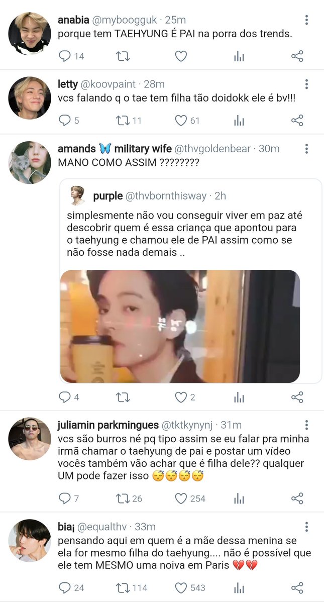 artistaew's tweet photo. taekook au — bomi

onde o vídeo de uma garotinha chamando o idol V de "papai" viraliza na internet e todos começam a investigar

ou onde jeon jungkook fez apenas um pedido antes de se envolver com kim taehyung: que a privacidade de sua filha fosse preservada https://t.co/qnJ2SMZYEo