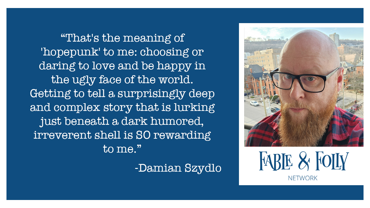 Check out @Hannahpoctical's Pro-Deux-er of the Months with Damian Szydlo for musings on hopepunk and what it means to write horror with a purpose. fableandfolly.com/2024/03/01/pro…
