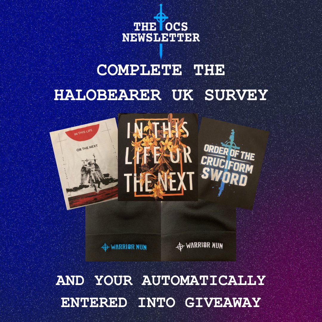 ❗️IMPORTANT SURVEY❗️
Spend 5 minutes of your time to answer some important questions and be entered to win exclusive <a href="/lucydesigns0/">Lucy</a> con merch. Without your feedback and help, any potential #WarriorNun con plans can’t go forward.   

forms.gle/9aiCofhkRpEYTY…
Thank you <a href="/cohoshthe/">Cohosh</a>