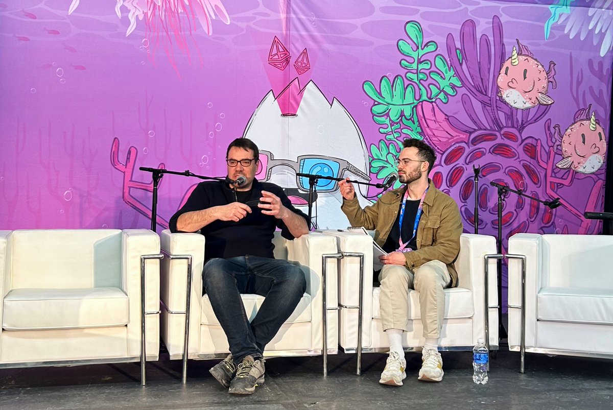 ✨Nicolas Liochon, Head of Linea, takes the #ETHDenver2024 Coral Stage to discuss the state of L2s, the upcoming Dencun upgrade and the overall ecosystem #OnLinea with @skesslr from @coindesk🎤