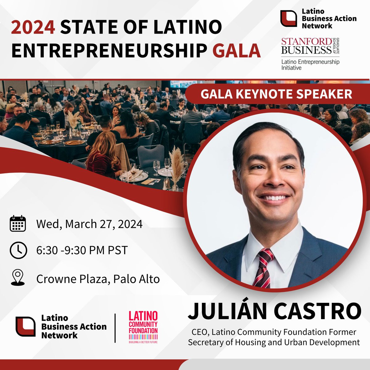 LBAN (@lbanstrong) on Twitter photo We're thrilled to announce Julián Castro, CEO of the <a href="/LatinoCommFdn/">Latino Community Fdn</a> , as our keynote speaker at the 2024 State of Latino Entrepreneurship (SOLE) Gala! (Get your tickets here: bit.ly/2024-SOLE)
#LBANstrong #LBANsole #Networking #Latinos #LatinoEntrepreneurship We're thrilled to announce Julián Castro, CEO of the <a href="/LatinoCommFdn/">Latino Community Fdn</a> , as our keynote speaker at the 2024 State of Latino Entrepreneurship (SOLE) Gala! (Get your tickets here: bit.ly/2024-SOLE)
#LBANstrong #LBANsole #Networking #Latinos #LatinoEntrepreneurship
