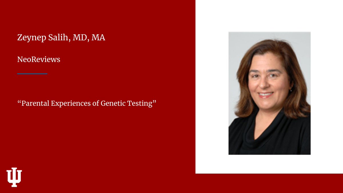 Congrats to Dr. Zeynep Salih on being published in NeoReviews with her article 'Parental Experiences of Genetic Testing.'

#NeoTwitter #NICU