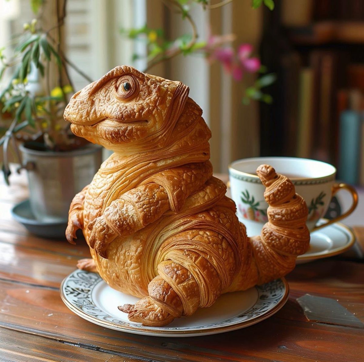EnsedeCiencia's tweet photo. Nena, ¿qué pasa? No has comido tu Croissantosaurus 🦖🥐 https://t.co/IpkJo5Z93M
