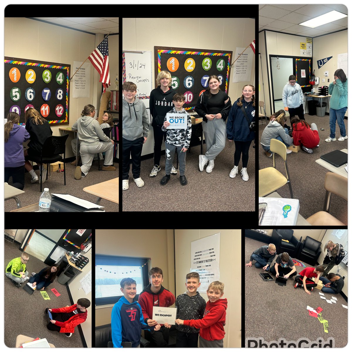 Mrs_Mill_22's tweet photo. โChip away at the truthโ to break out of Mrs. Millerโs class! Well, maybe just earn a homework pass. ๐คฃ #inequalities #puzzles #MillersMathBots https://t.co/1XlRmqC6AG