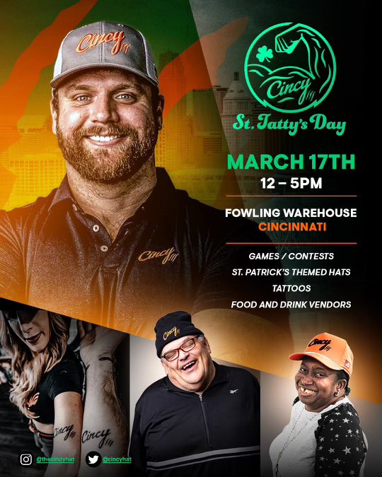 ST. TATTY’S DAY TICKETS AVAILABLE NOW!! (general admission) Free admission, donation optional 🙃 StTattysDay.com