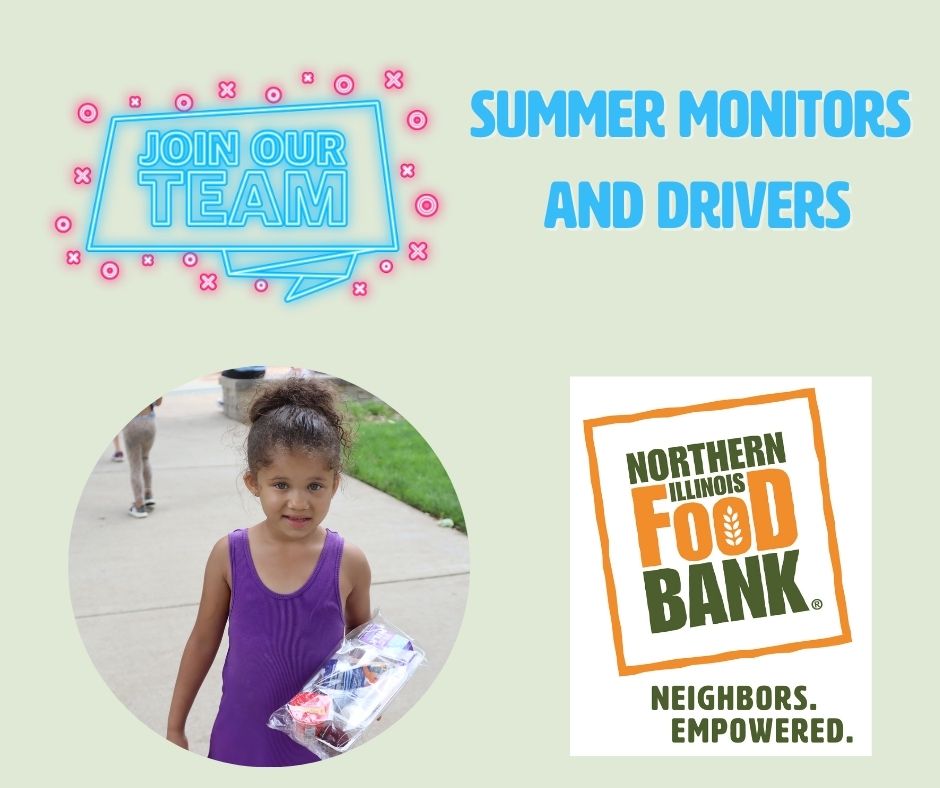 Looking for a “hot” 🔥 new seasonal job this summer?! 🌞Northern Illinois Food Bank is now hiring for our Summer Meals on the Move and Seasonal Drivers. Don’t be left out in the cold. 🥶 Apply today at the link 🔗 in our BIO!