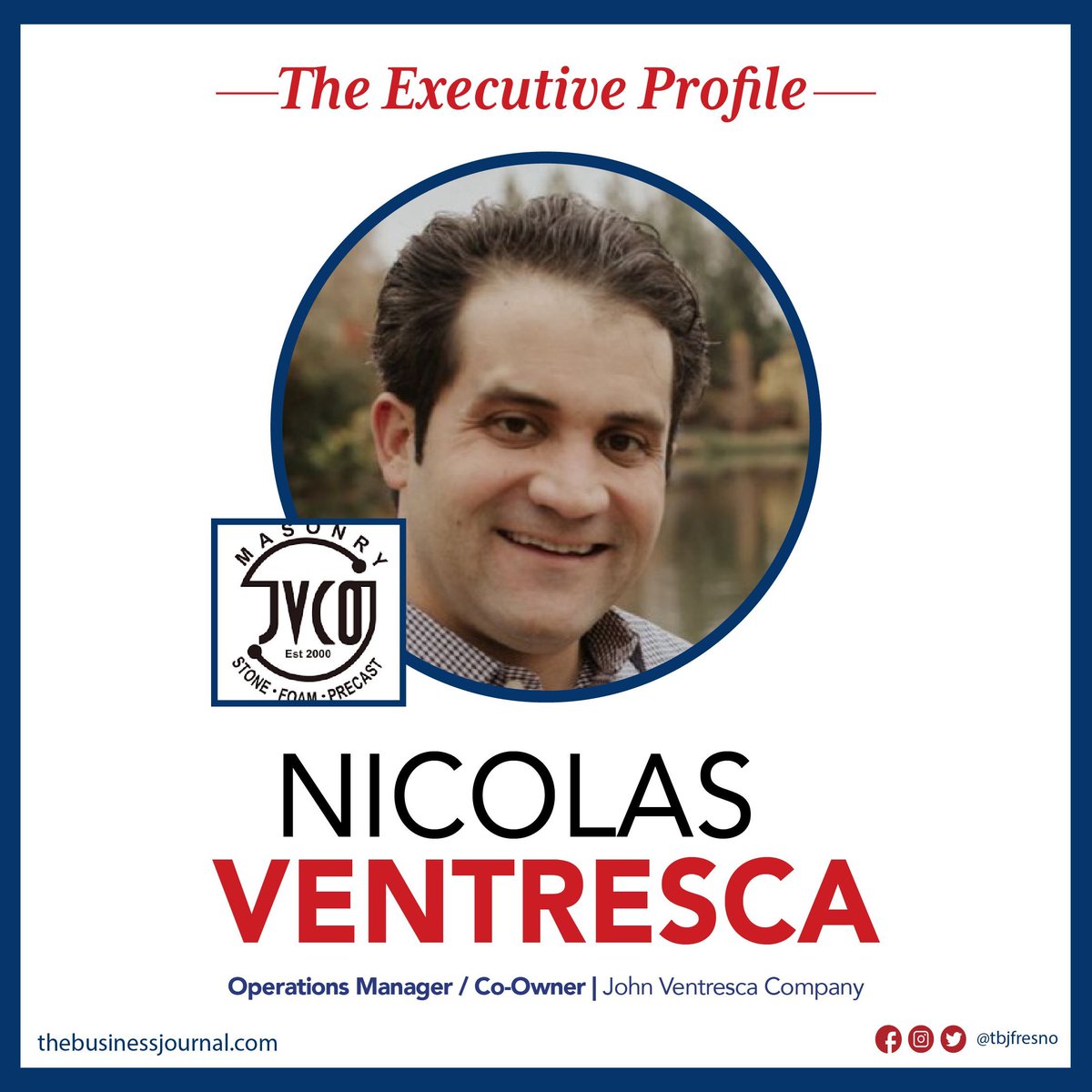 TBJFresno's tweet image. To read more about Nicolas Ventresca  ,click the link here: buff.ly/3UZCu9I 🗞️ 🔗 👍 

#JohnVentrescaCompany #ExecutiveProfile #masonaryservices #TheBuisinessJournal