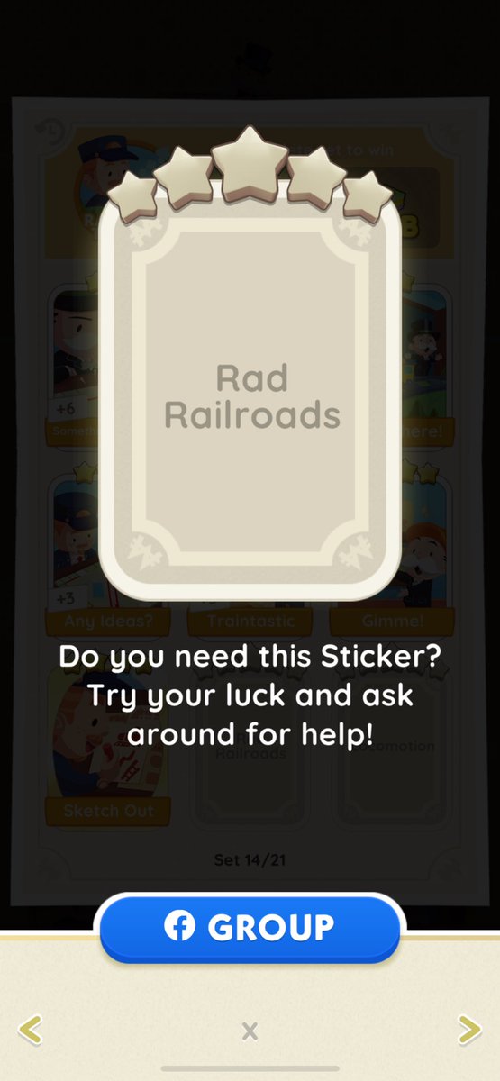 Tonyspop7's tweet photo. @MonopolyGO 

Anyone want to trade spot rebel for the one of the 2 I need? https://t.co/tBkcQ8Gm8T