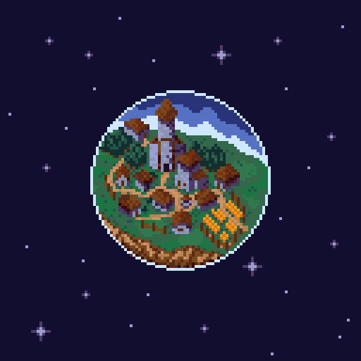 Tiny little world
#pixelart #ドット絵