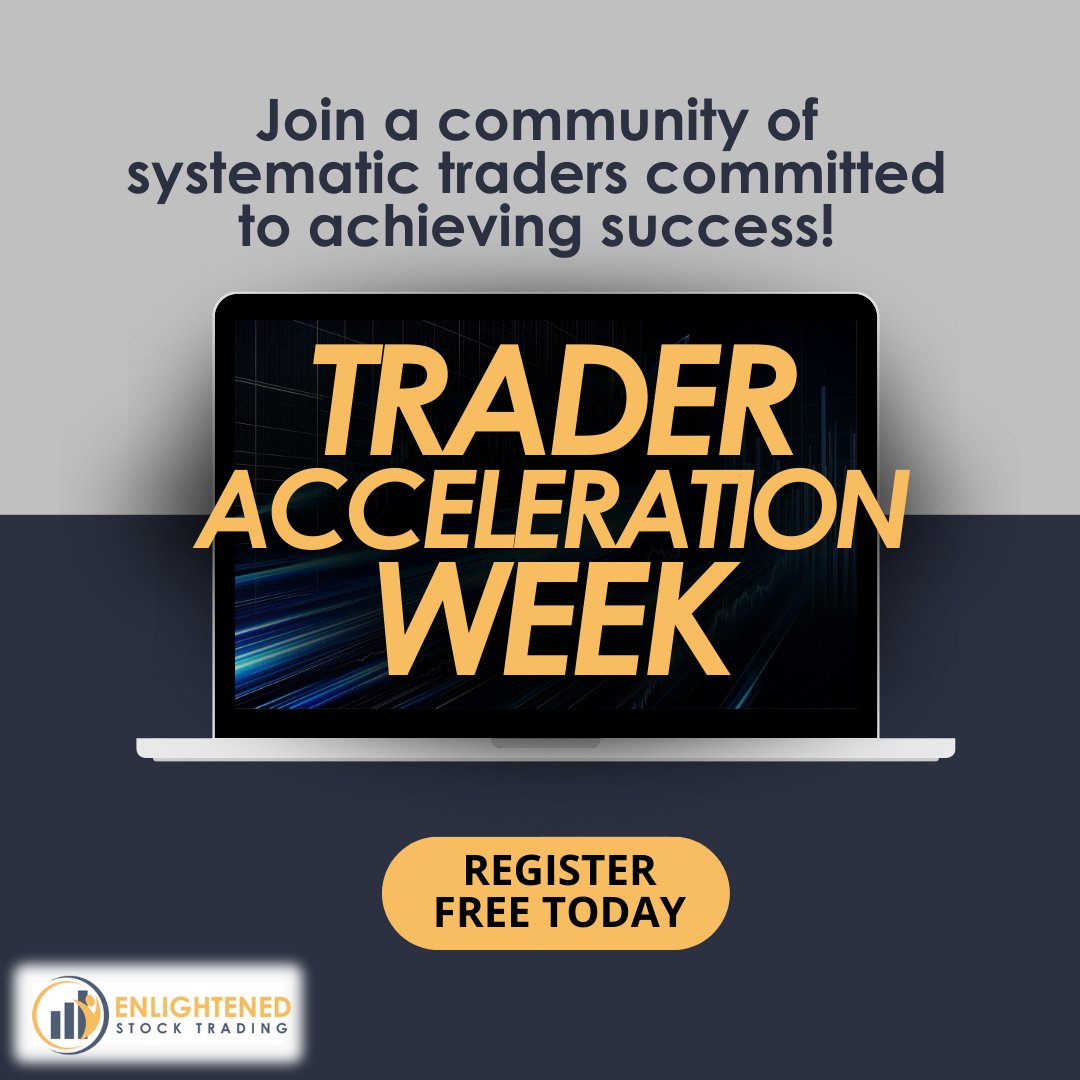 EnlightenStock's tweet image. Step into the virtual realm of trading excellence with Trader Acceleration Week! 💻📈 

Your trading evolution is just a click away. ➡️ go.enlightenedstocktrading.com/trader-acceler…

#EnlightenedStockTrading #TraderAccelerationWeek #SystematicSuccess #JoinOurCommunity