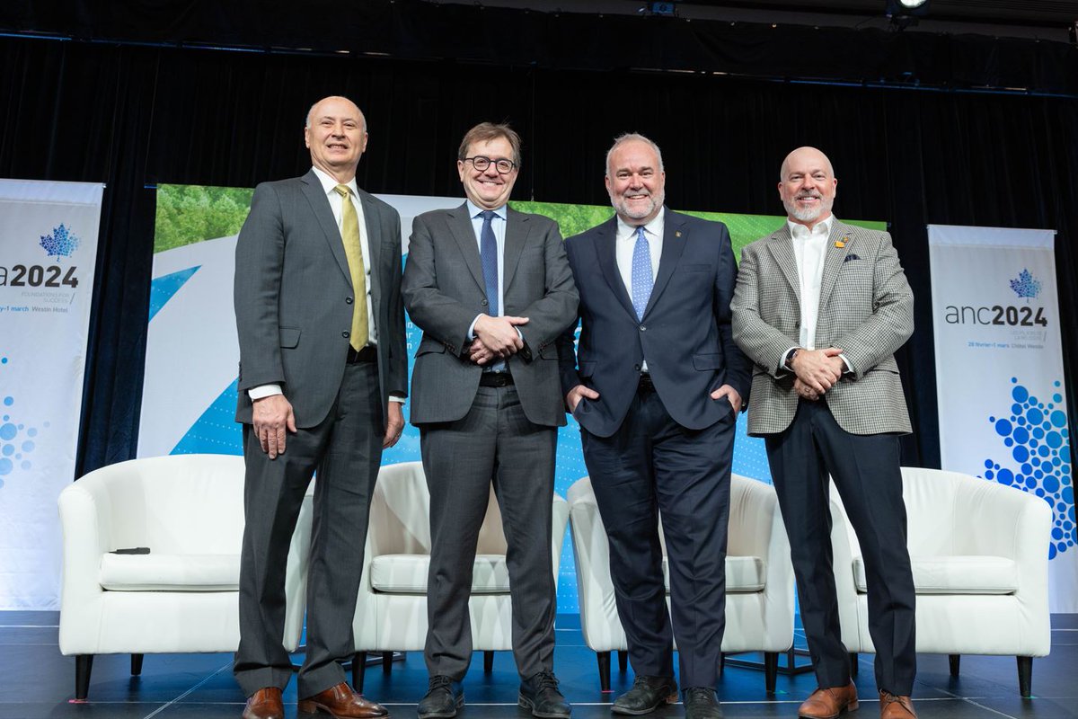 This week, Minister Wilkinson attended the Canadian Nuclear Association Conference, where he announced up to $50M for @Bruce_Power to assess new generation opportunities at its site in Tiverton, Ontario. Learn more: ow.ly/gvg850QK9l6 📷 : Neil Valois for CNA