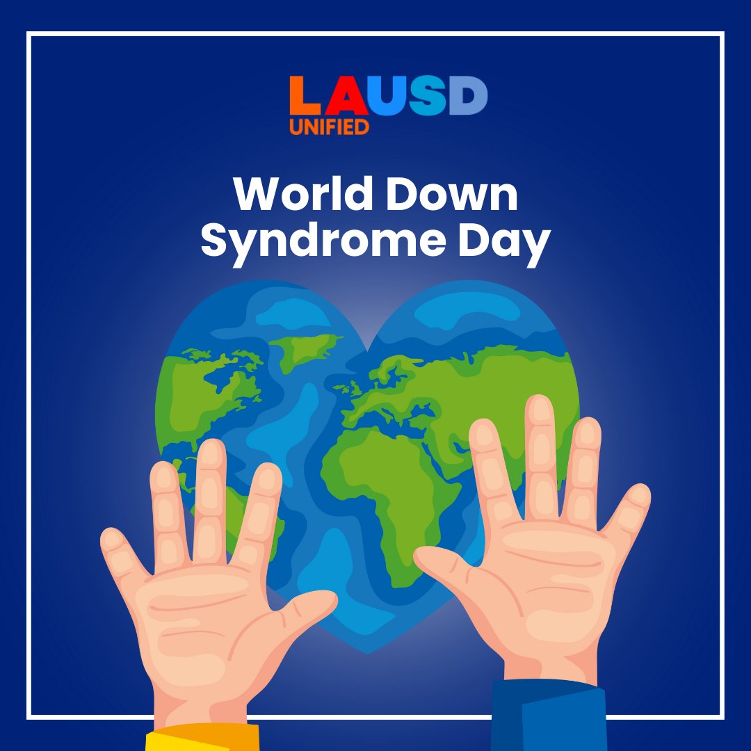 LASchools: We have a chance to make a change and #EndTheStereotypes. Join the global voices advocating for the rights, inclusion and well-being of people with Down Syndrome. For more information visit worlddownsyndromeday.org