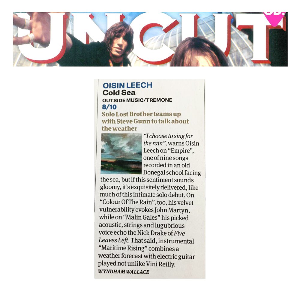 Huge thank you to @WyndhamWallace for this wonderful album review in the April edition of Uncut Magazine. ⭑⭑⭑⭑ “Intimate solo debut …velvet vulnerability …exquisitely delivered.”