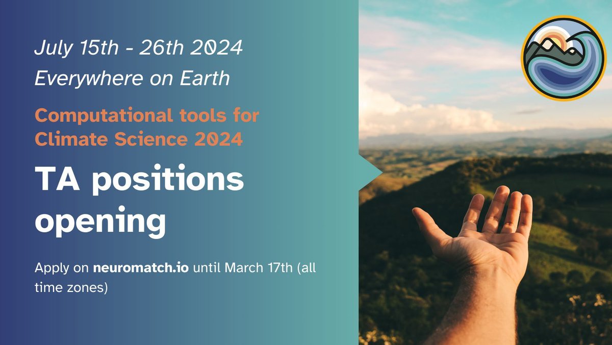 Interested in investing your technical skills to address climate concerns? Apply now to become a student at Climatematch Academy! Visit buff.ly/2SBAfb1  and submit your application by March 24th.