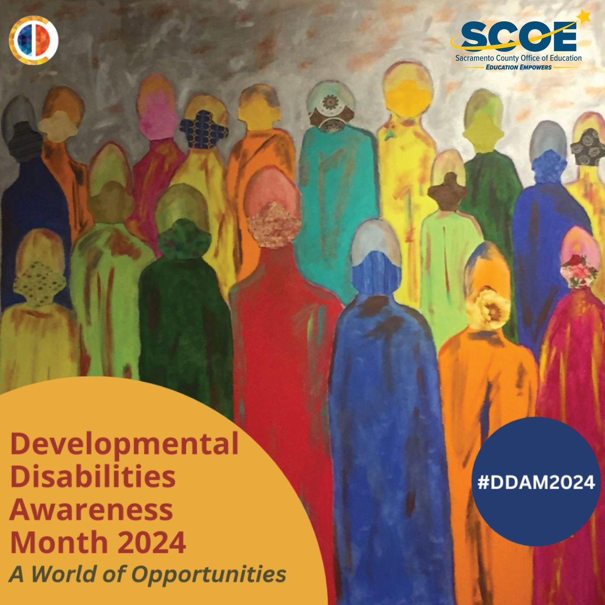 The Sacramento County Office of Education (SCOE) stands with the National Association of Councils on Developmental Disabilities to highlight the many ways in which people with and without disabilities come together to form strong, diverse communities. #DDAM2024 #SCOE