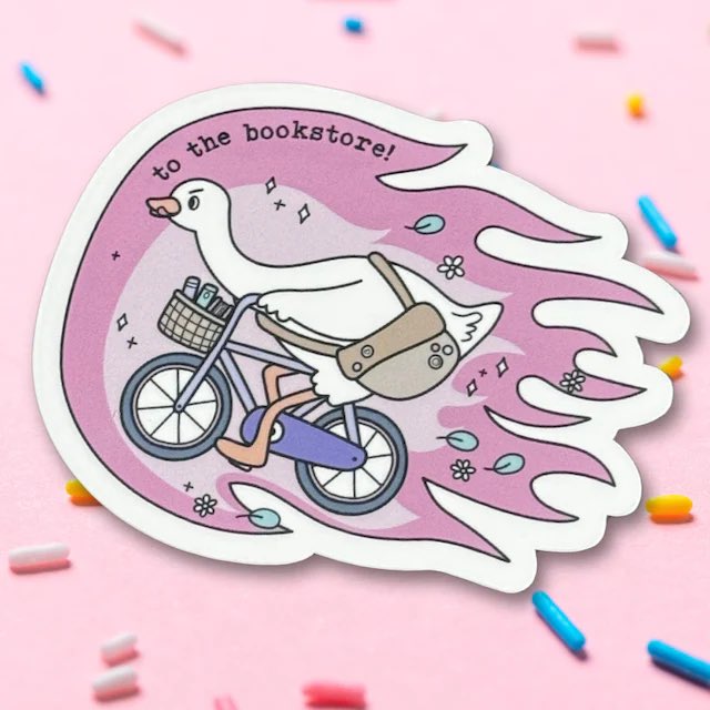 Look what a customer made with my silly goose on the loose to the bookstore design😅😍🥰