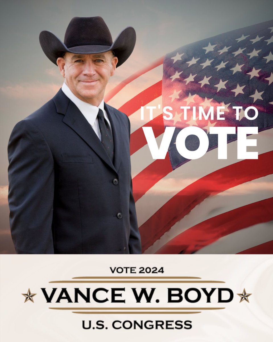 RealVanceWBoyd's tweet photo. Reminder: Today marks the final opportunity for early voting. Make your voice heard and cast your ballot by the end of the day. Don’t miss out on shaping the future! https://t.co/ZXAtOYlOYV