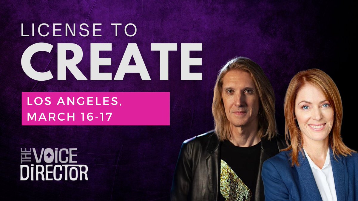 Join us at our workshop “License to Create” This is not a normal workshop with different people speaking at you.  This is two immersive days of sculpting mindsets and skills to create characters for any genre of voice acting.   Info and registration in the bio.
 #voiceover