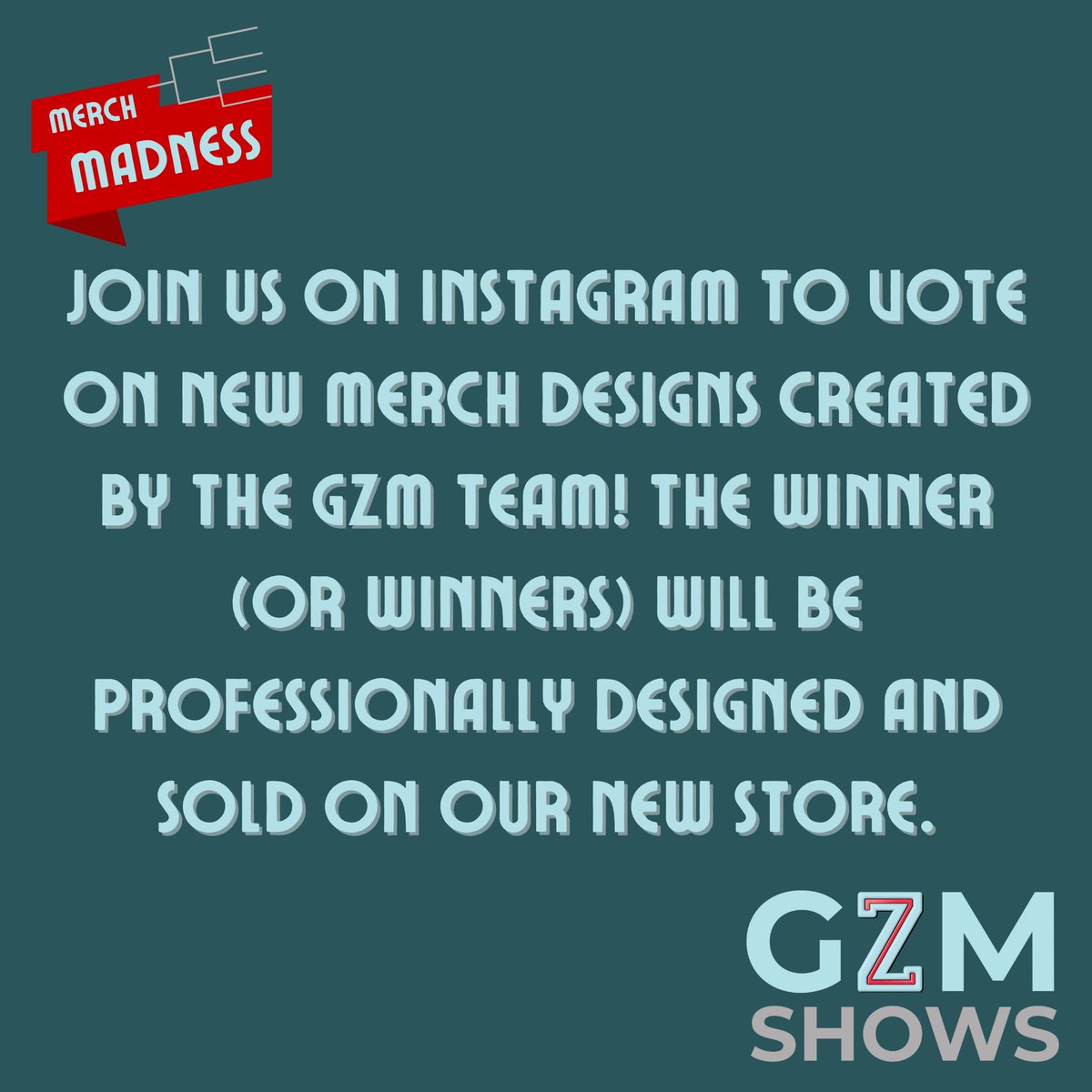 YOU will decide what merch we make next! Voting will begin on Monday on our instagram stories. Stay tuned 👀 instagram.com/gzmshows?igsh=…