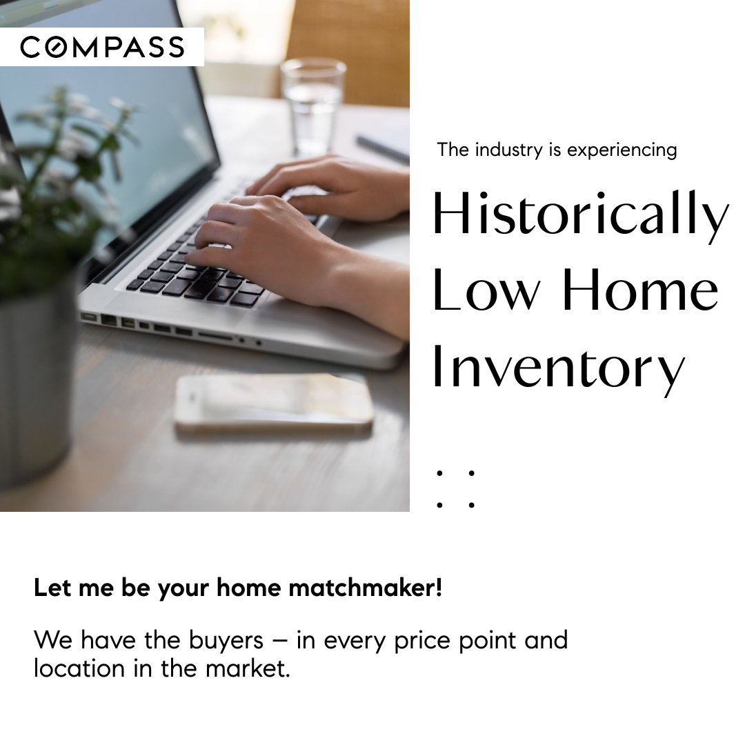 It is only natural to have a low after having such an oversaturated housing market. But that does not mean there is nothing available. Let me help you find your next dream home! Reach out to me today. Compass has the resources to help you. 

 #nj #somersetcountynj #centraljersey