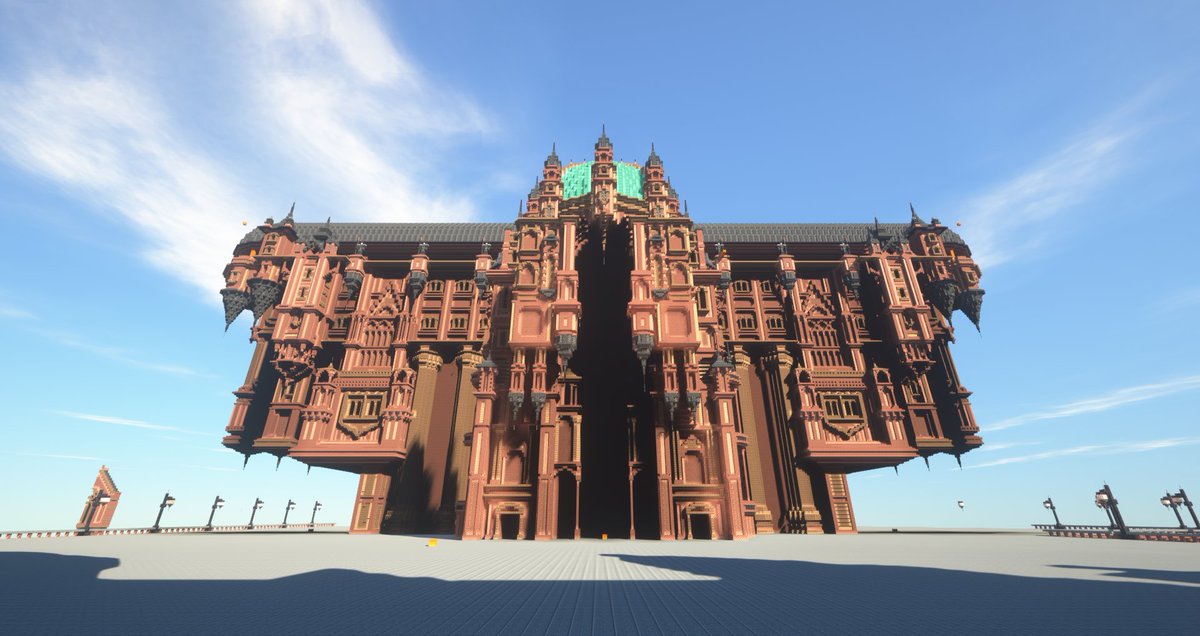 digging_gone's tweet image. Just working on some fine detail now, almost there. #Minecraft #steampunk #Minecraftbuilds