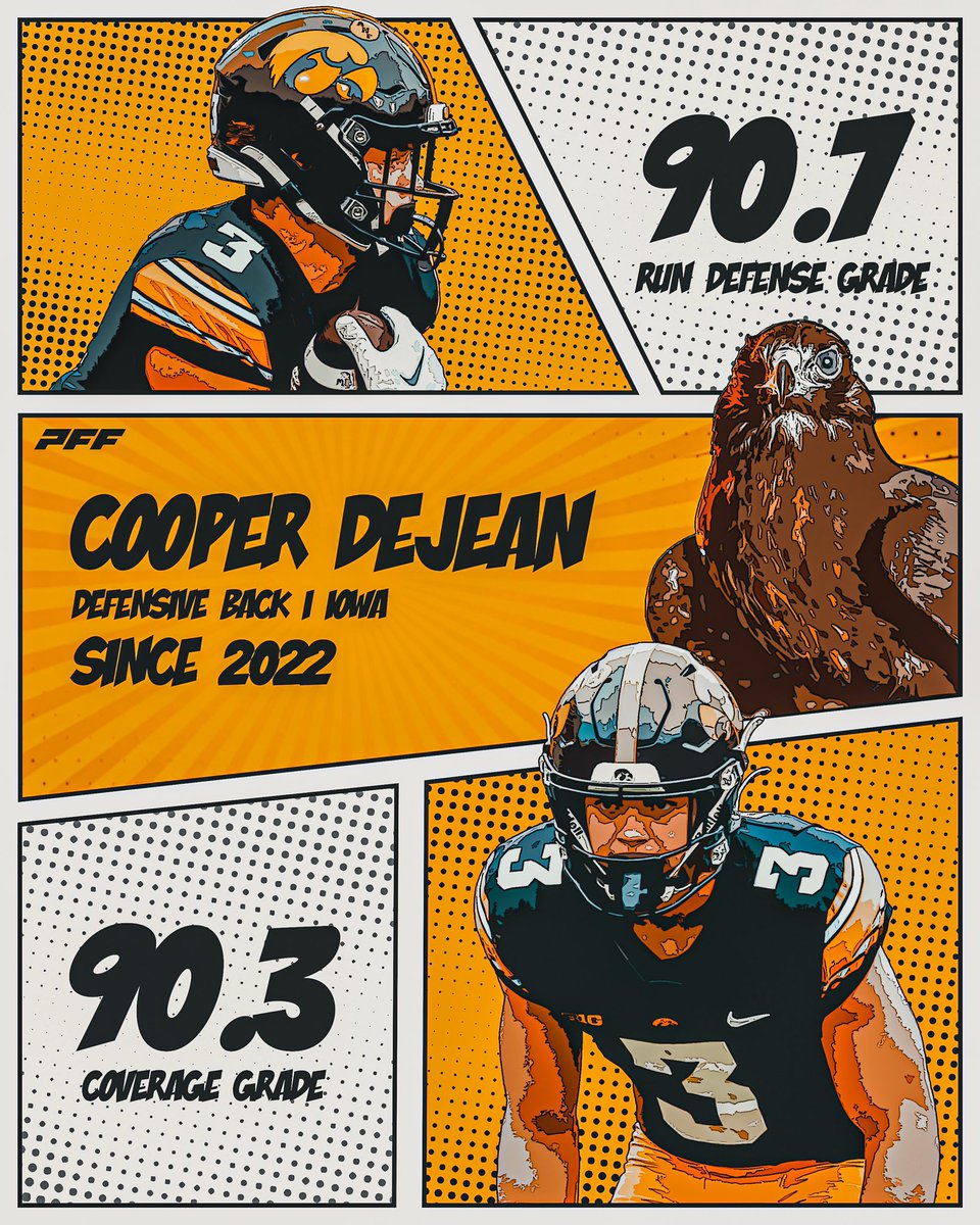 The *only* CB in CFB with a 90+ grade in both Coverage and Run Defense since 2022: COOPER DEJEAN 🔒