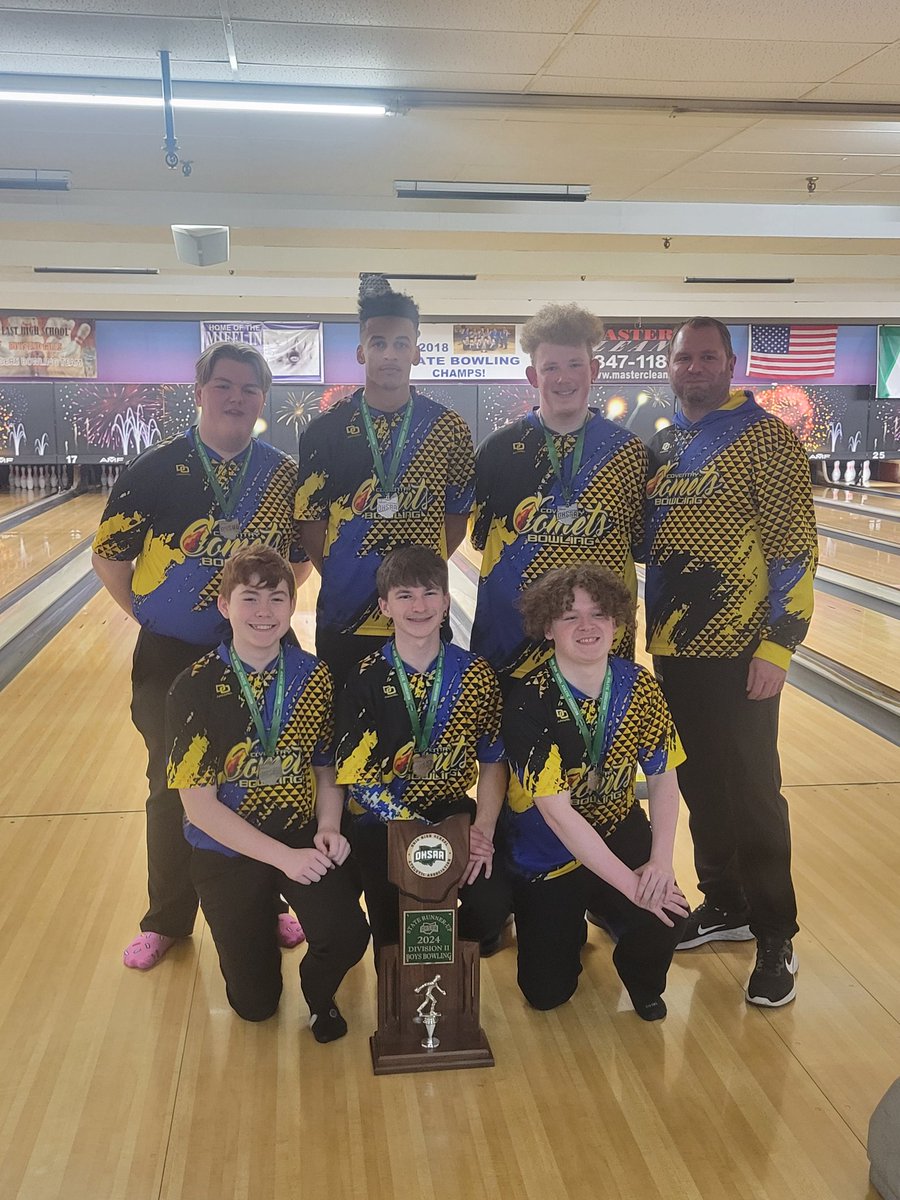 Boys bowling team are Division II State Runners-Up!!
Congrats on a great season!
<a href="/aric_is_mvp/">Comet Crazies</a>