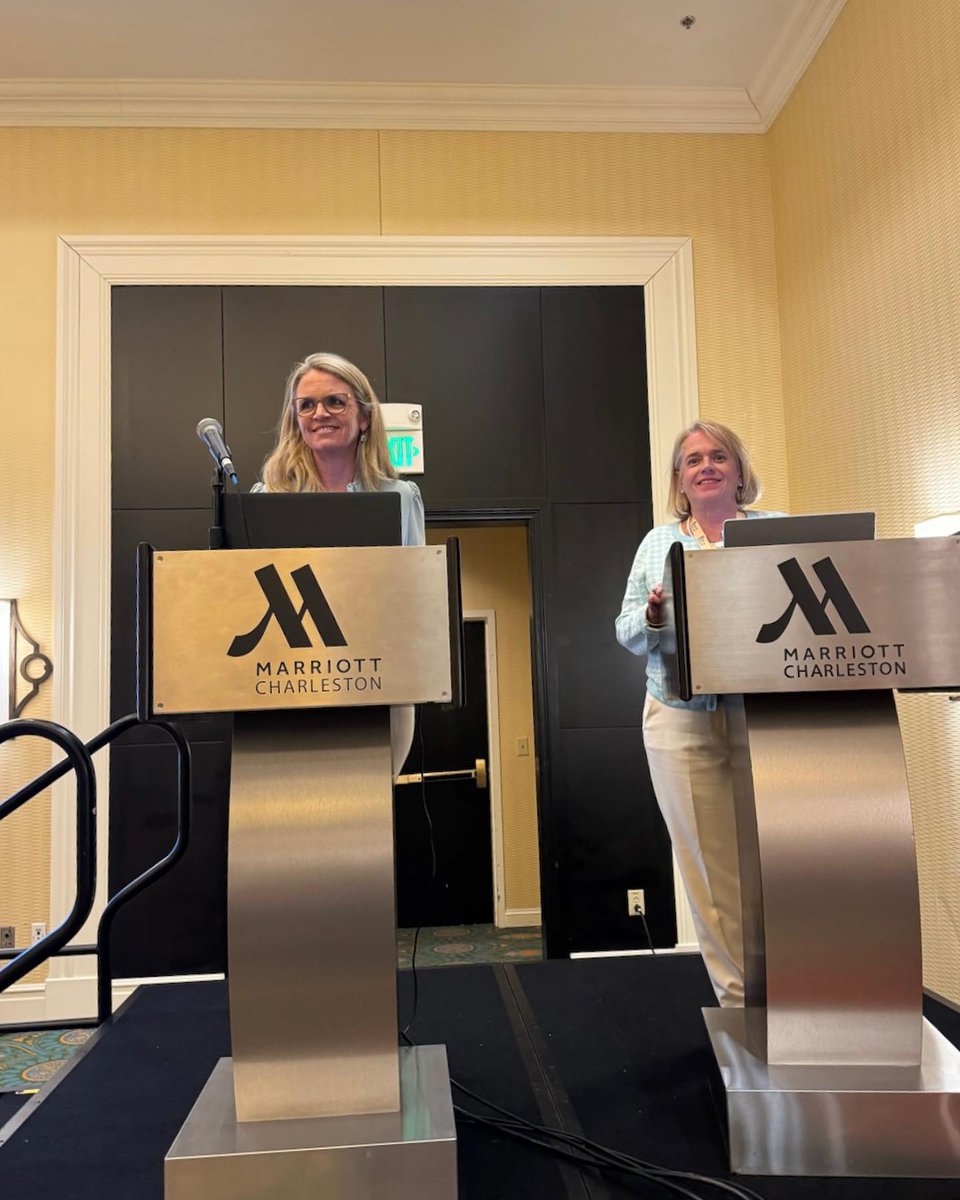 The dynamic duo! So proud of Dr. Carrie Cormack & Dr. @KathleenLindell 's impactful work bridging palliative care education, practice & research to compassionate patient care—what a thought-provoking & deeply meaningful presentation during Alumni Weekend. #muscaw24 @MUSC_Alumni