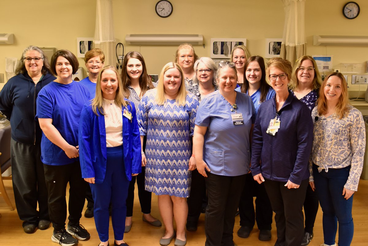 Our team is raising awareness for colorectal cancer by wearing blue today. Learn more about the symptoms of colorectal cancer and treatments we offer: spr.ly/6018XrxHY