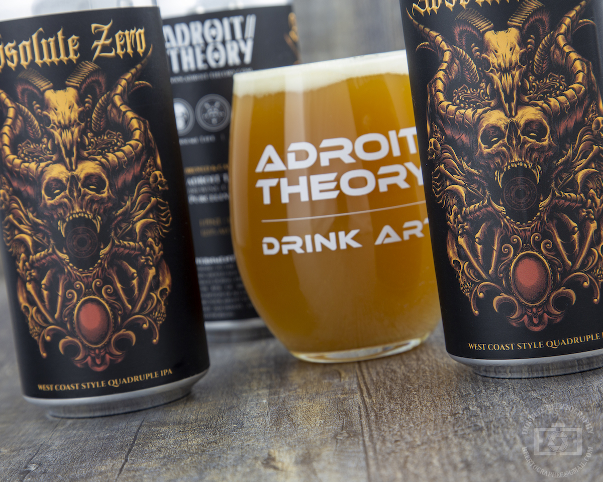 Is it too early for a 13% Westie? Ha, ha, who are we kidding...we're Adroit Theory!

• Absolute Zero - West Cost Quadruple IPA

Forward notes of grapefruit + freshly crushed pine needle + subtle raspberry interlaced