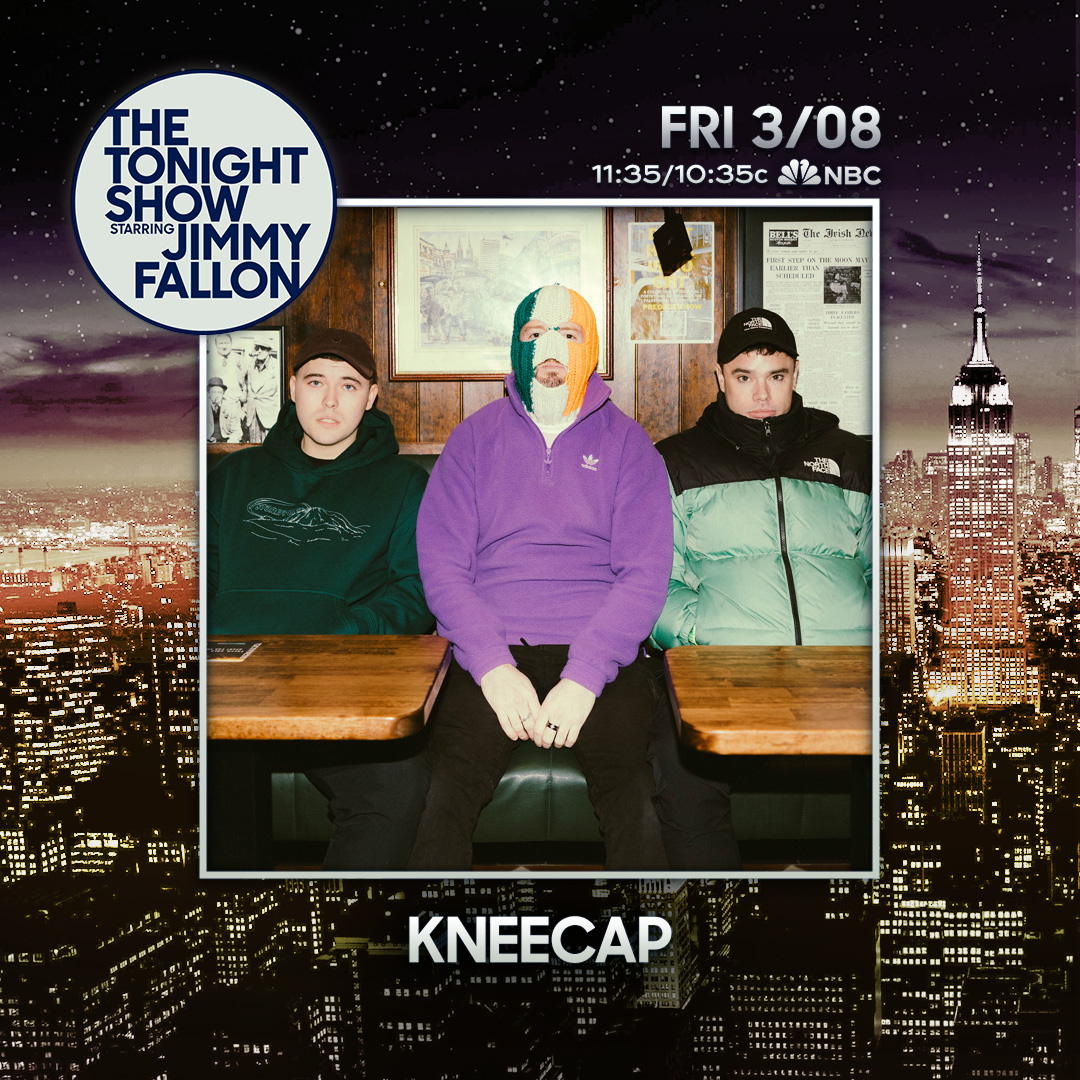 📺JUST ANNOUNCED: @KNEECAPCEOL will be making their American television debut next week on The Tonight Show with Jimmy Fallon!! Tune in next Friday, March 8th / 11:35 PM EST ⭐️ @fallontonight @jimmyfallon #FallonTonight