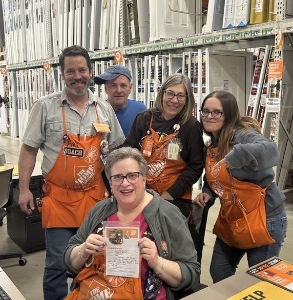 mpmorgan38301's tweet photo. Homer Award Shout Out to Valerie in D30 for Excellent Customer Service. Thank you Val for taking care of our customers @AkronHomeDepot We appreciate you! https://t.co/acBlUgR4Dk
