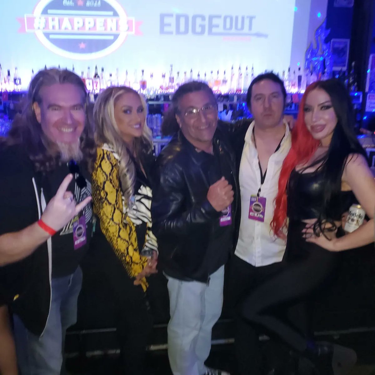 Great time at the Kick Off Party at this year's @hashtaghappens convention in Las Vegas. Great to have hangtime with @Witherfall @HeidiTheButcher @MLG_Rocks @Ash_Costello
