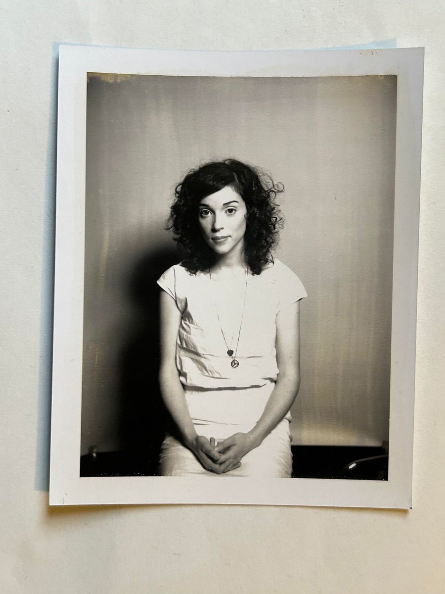 St. Vincent (@st_vincent) announced a new album yesterday. Coincidentally, this week we came across some Polaroid photos of her shot by our co-publisher Wendy Redfern in 2007 at the original Largo in LA for a print feature on her debut album, “Marry Me,” on @beggarsgroup.