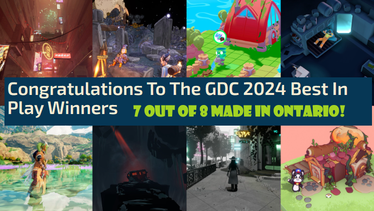 Fantastic news for the #Ontario #videogames sector. The <a href="/Official_GDC/">Game Developers Conference</a> 2024 Best In Play Winners were announced. 7 out of the 8 games selected worldwide are from Ontario!

Bravo <a href="/Massive_Damage/">Massive Damage Games</a> <a href="/stitchmedia/">Stitch Media</a> <a href="/transformsai/">Transitional Forms</a> <a href="/cityfromnaught/">City From Naught</a> <a href="/AchimoGames/">Achimostawinan Games</a> <a href="/numizmatic/">Numizmatic</a>  <a href="/KittenCupStudio/">Kitten Cup Studio 🍊 Capy Castaway</a>!